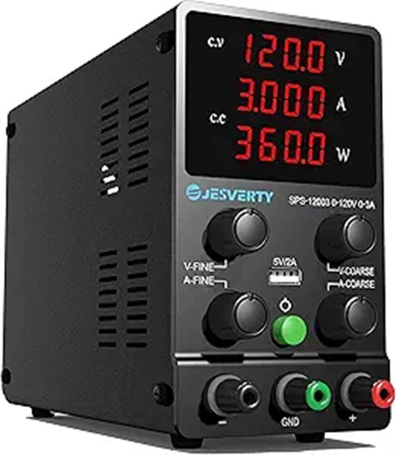 DC Power Supply Variable 0-120V 3A Adjustable