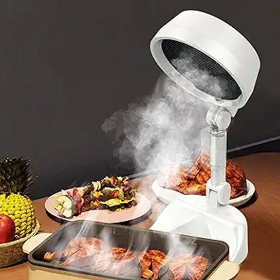 Portable Kitchen Fume Extractor with Adjustable Height