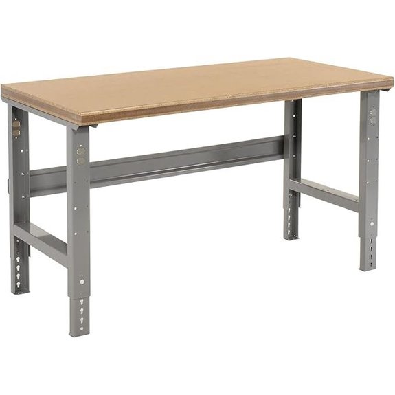 Global Industrial Adjustable Workbench 72 Steel Frame