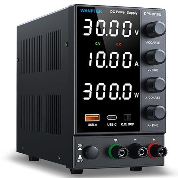 DC Power Supply Variable 0-30V 0-10A