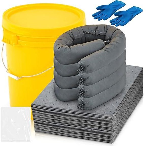 Universal Spill Kit with Absorbents and Accessories