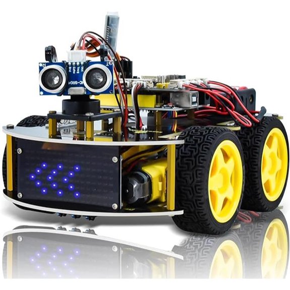 KEYESTUDIO 4WD Smart Car Robot Kit for Arduino