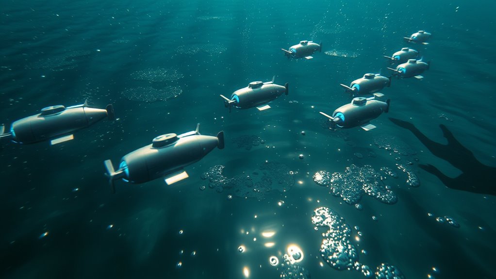 autonomous oil removing robots