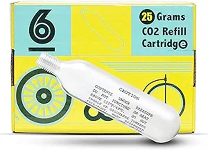 CyclingDeal CO2 Cartridges for Bike Tire Inflation