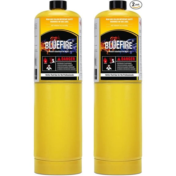 BLUEFIRE 14.1 oz MAP Gas Cylinder (Pack of 2)