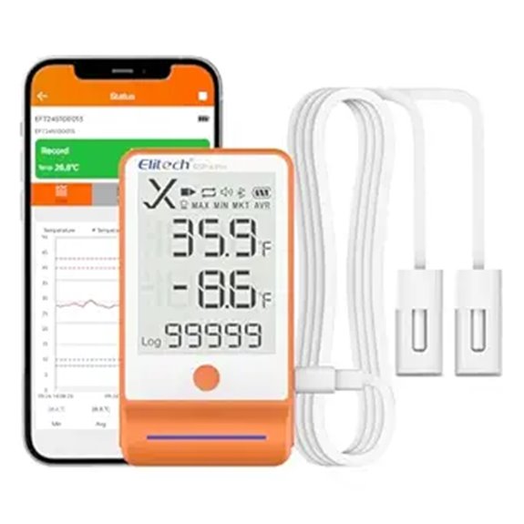 Elitech Bluetooth Temperature Data Logger with Dual Probes