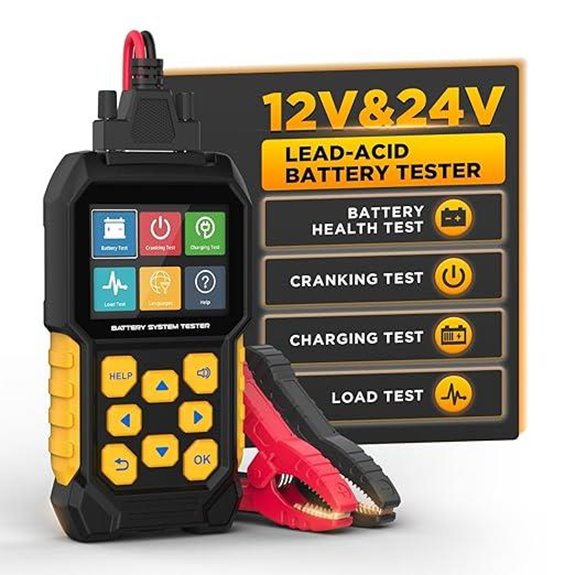 BT460 Car Battery Tester with Color Display