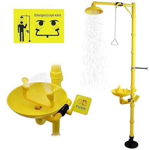 OSHA Approved Emergency Shower & Eyewash Station