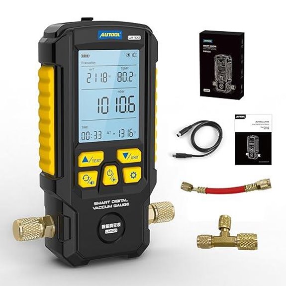 AUTOOL Digital HVAC Vacuum Gauge Set