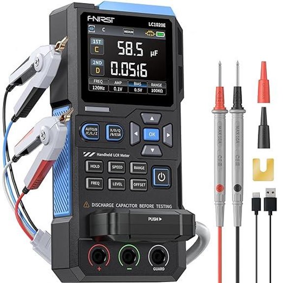 FNIRSI LC1020E LCR Meter with Dual Parameter Display