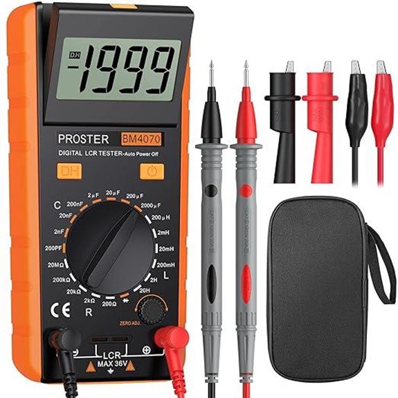Proster LCR Meter Digital Multimeter with LCD Display