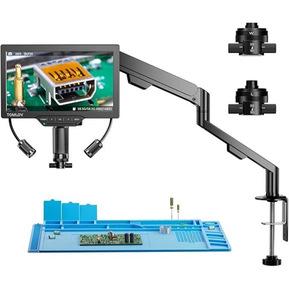TOMLOV 3D Digital Microscope with Dual Lens