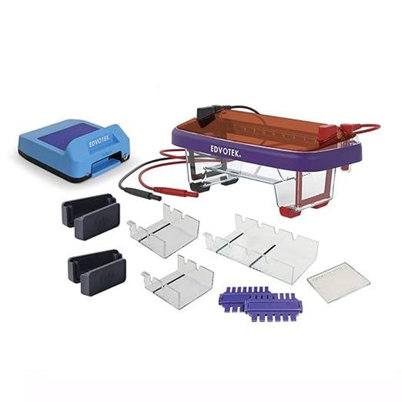 electrophoresis chamber blue light