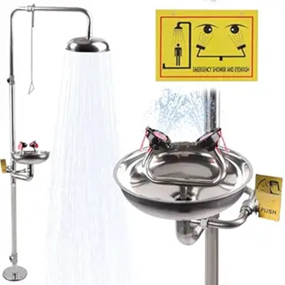 OSHA-Approved Emergency Eyewash & Shower Station Kit