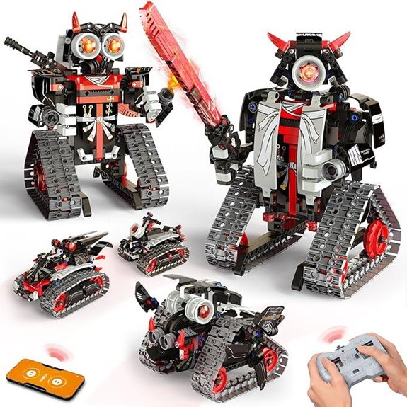 5 in 1 STEM RC Robot Building Kit for Kids