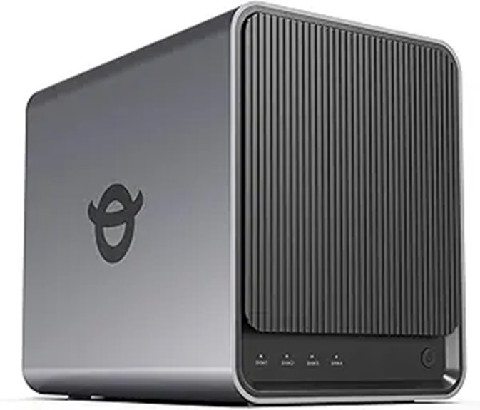 Yxk Zero1 4-Bay Desktop NAS with HDMI