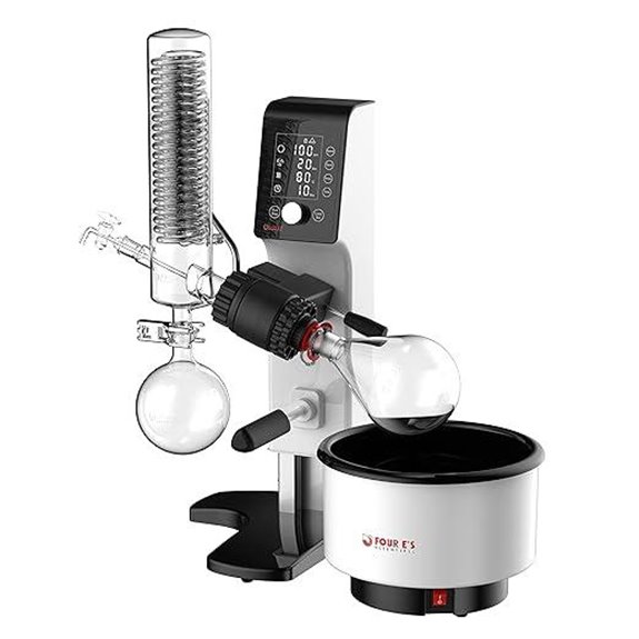 4E's Rotary Evaporator 1000mL with Adjustable Features