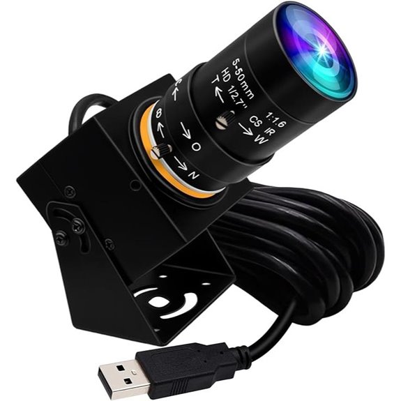 ELP Global Shutter USB Camera with Manual Zoom