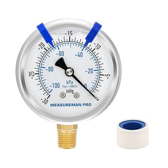 MEASUREMAN PRO 2.5 Glycerin Pressure Gauge