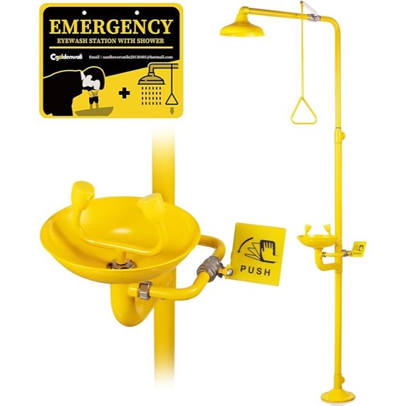 CGOLDENWALL Emergency Shower & Eye Wash Station