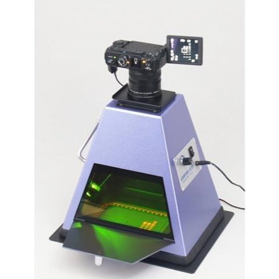 Digital Camera Gel Documentation System with Green LED