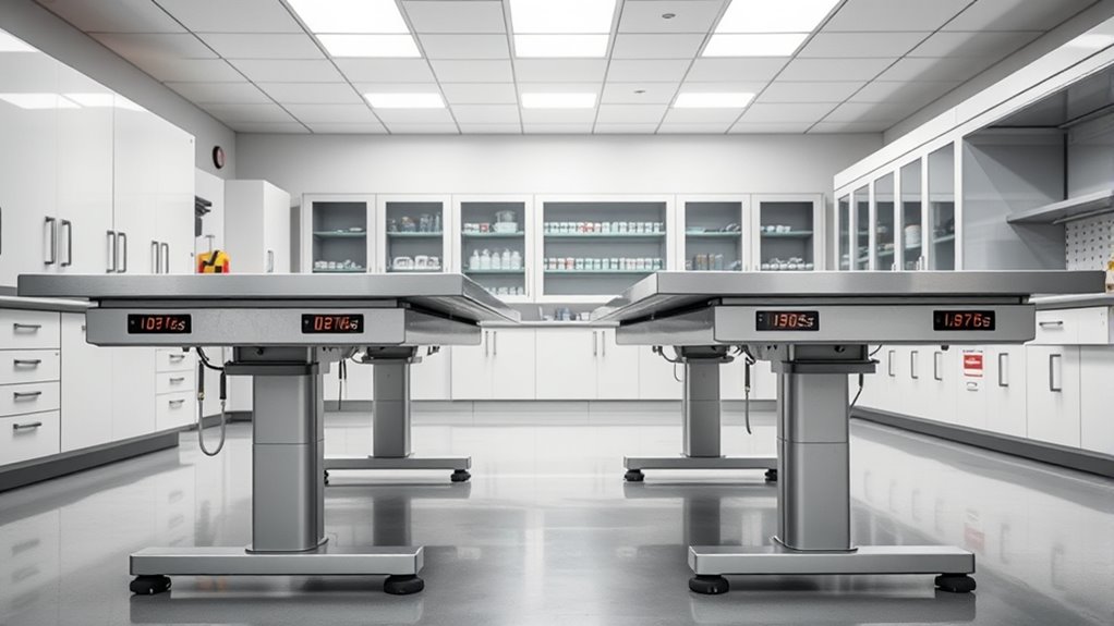 heavy duty adjustable lab benches