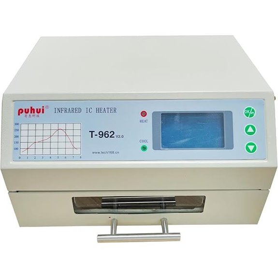 800W Infrared Reflow Oven with Hot Air Circulation