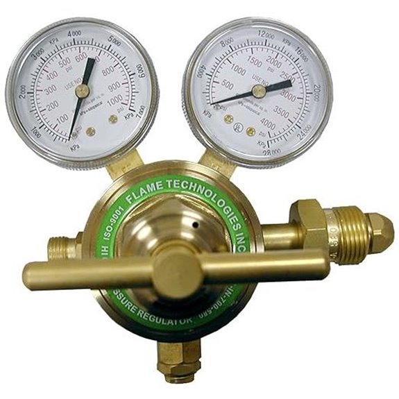 Flame Tech High-Pressure Gas Regulator for Inert Gases