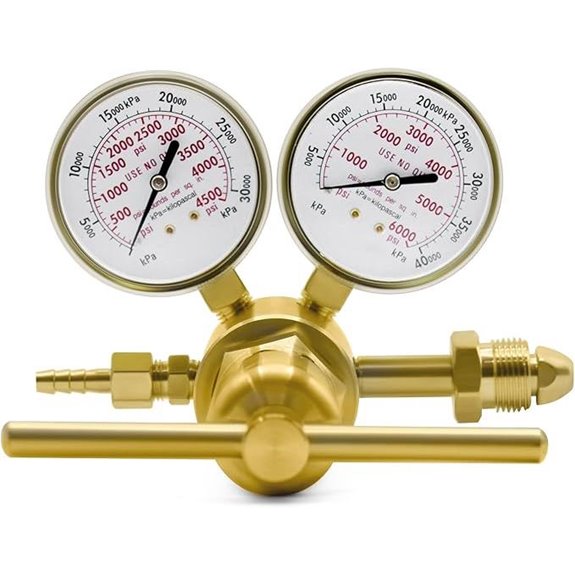 High Pressure Nitrogen Regulator with Gauges