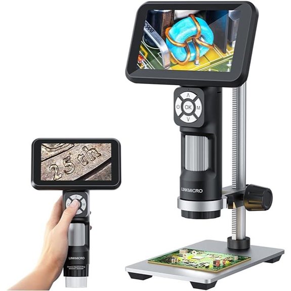 4K HDMI Digital Microscope with 1200X Magnification