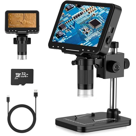 LCD Digital Microscope with 10MP Camera and Zoom
