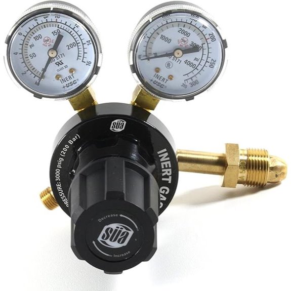 SÜA - Nitrogen Argon Helium Inert Gas Regulator Gauges