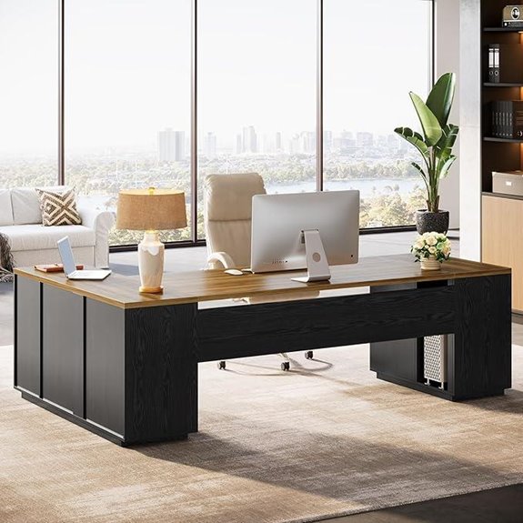 Tribesigns 85.8-Inch L-Shaped Executive Desk