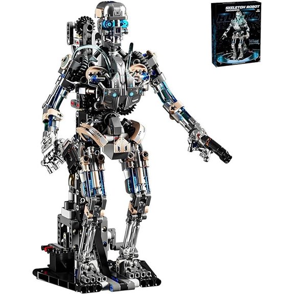 Mechanical Skeleton Robot Building Block Toy (692+ Pieces)