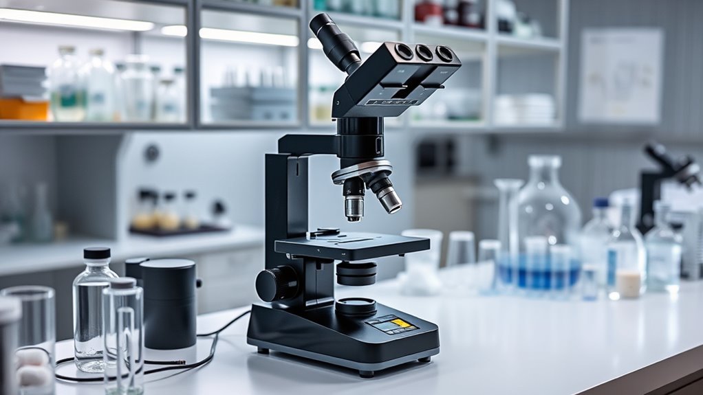 microscope features for labs