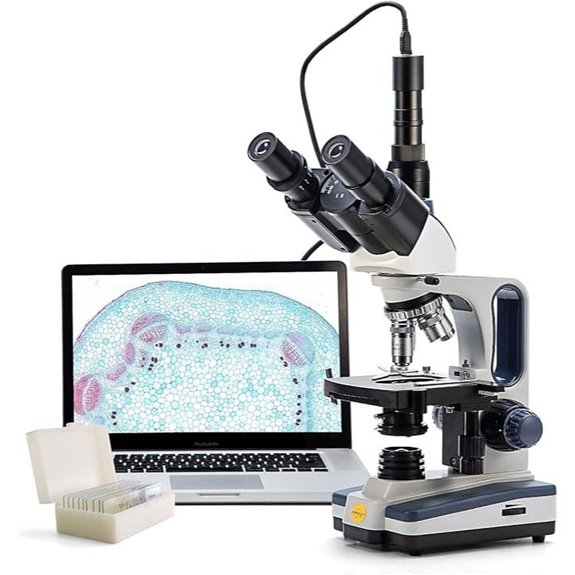 SWIFT Trinocular Compound Lab Microscope with Camera