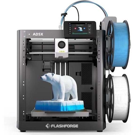 FLASHFORGE AD5X Multi-Color 3D Printer with Auto Leveling