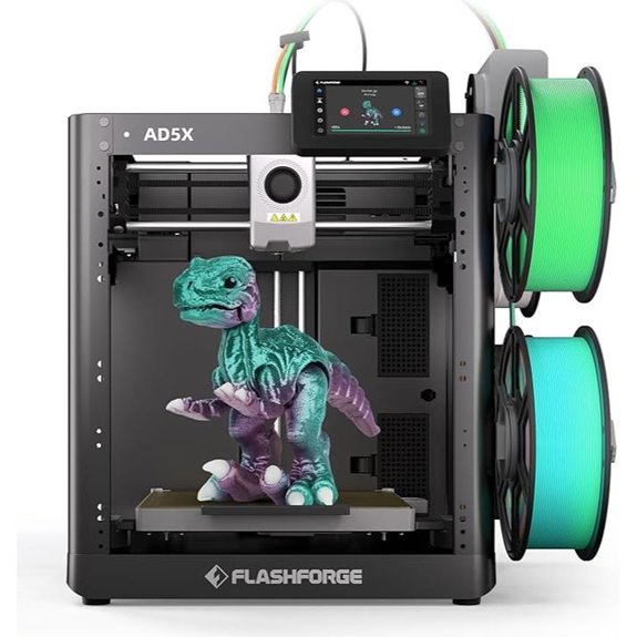 FLASHFORGE AD5X Multi-Material 3D Printer with Multi-Color Printing