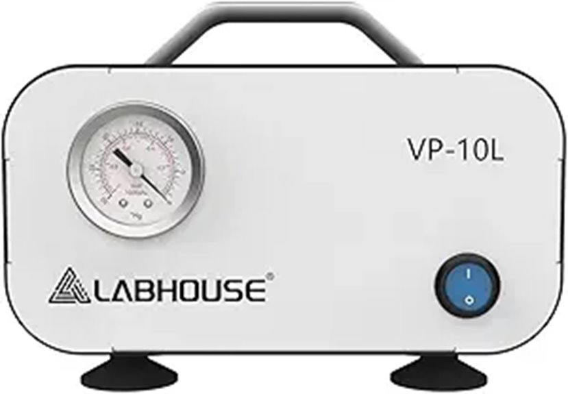 VP-10L Oil-Free Lab Vacuum Pump with Rubber Tube