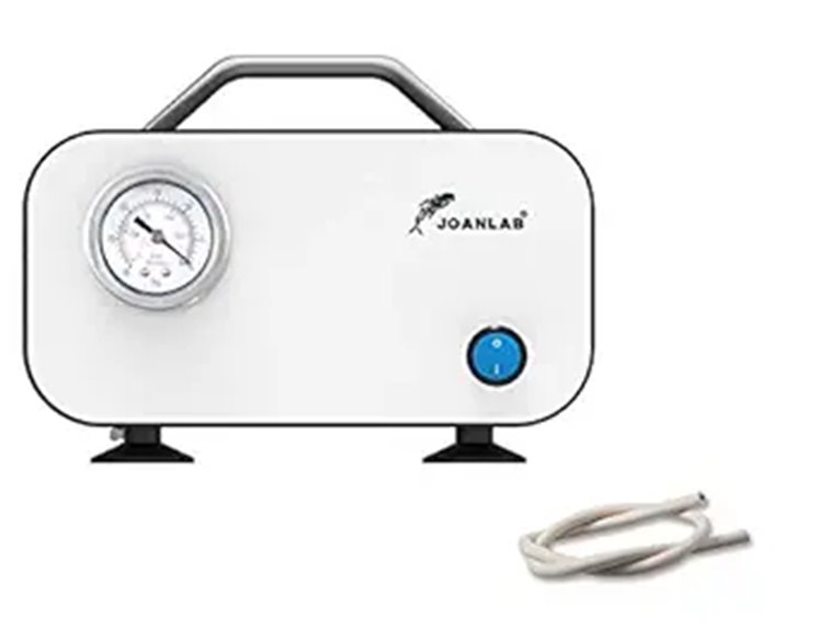 JOANLAB Oilless Laboratory Vacuum Pump with Rubber Tube
