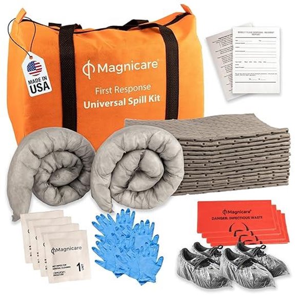 Universal Biohazard Spill Cleanup Kit in Orange Duffel