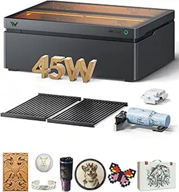 WECREAT Vision Pro 45W Laser Engraver and Cutter