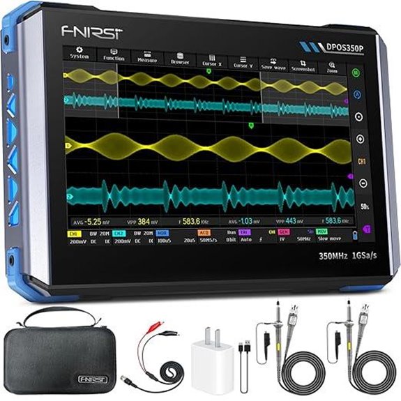 FNIRSI DPOS350P 4-in-1 Handheld Oscilloscope & Spectrum Analyzer