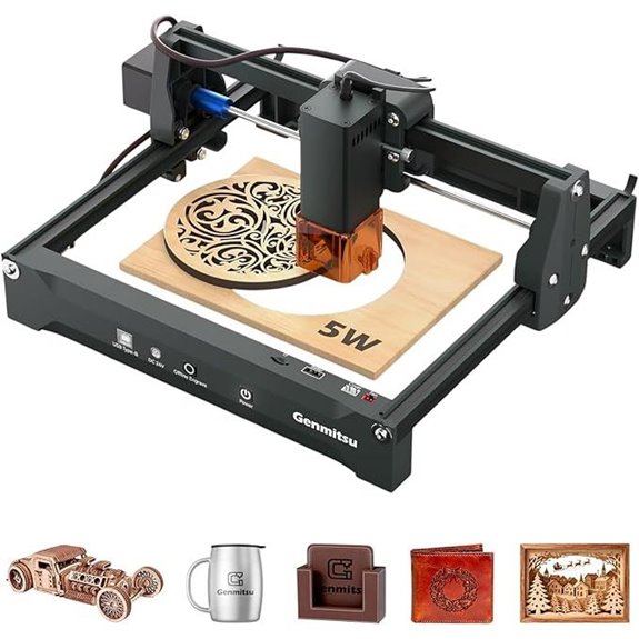 Genmitsu 5W Laser Engraver Machine Portable & Precise