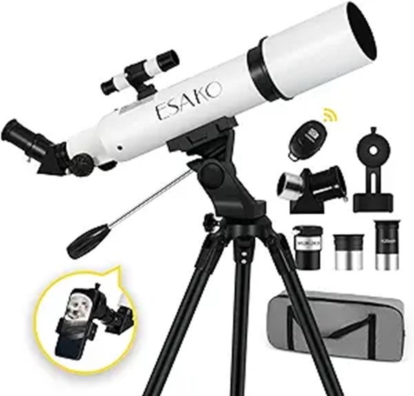 ESAKO 80mm Portable Telescope with Phone Adapter