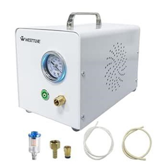 Portable Lab Diaphragm Vacuum Pump with Rubber Tubes