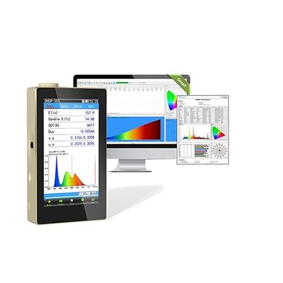 OHSP350 Spectrometer Handheld for LED Light Tester with Software