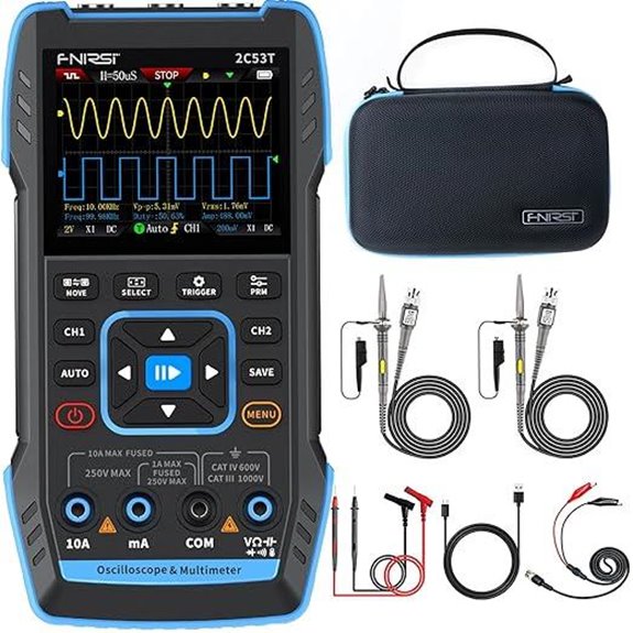 FNIRSI 2C53T Handheld Oscilloscope & Multimeter