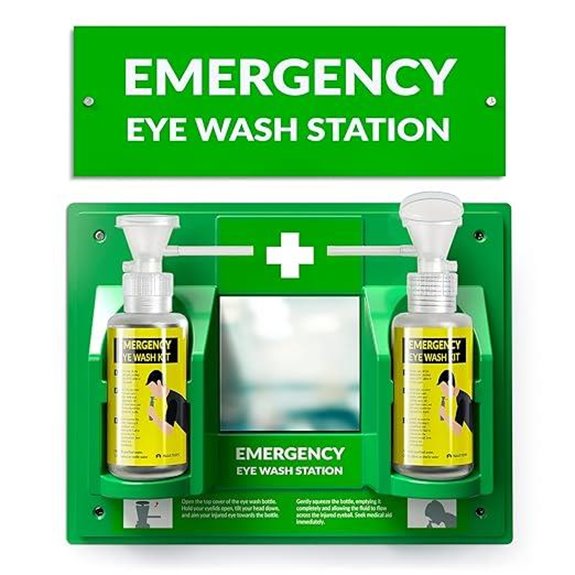 Portable OSHA Compliant Eye Wash Station with Bottles