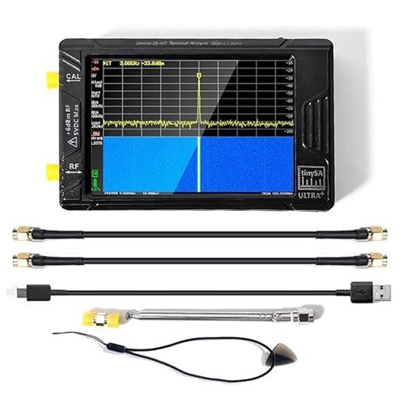 TinySA Ultra+ Handheld Spectrum Analyzer and RF Generator